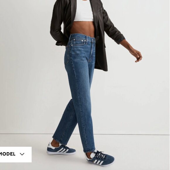 Madewell The Perfect Vintage Straight Light Blue Jeans - Picture 1 of 8